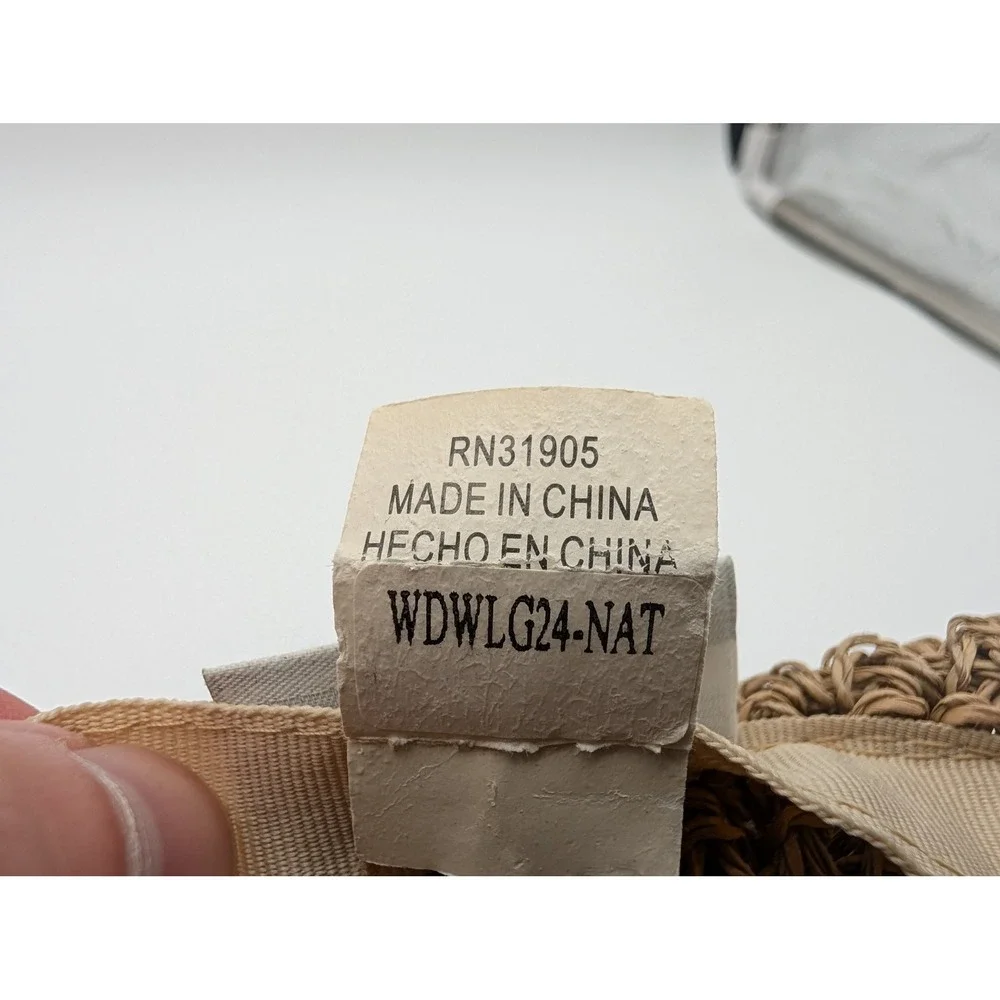 Disney Parks Mickey Mouse Natural Fiber Straw Sun Hat Tan WDWLG24-NAT One Size